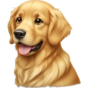 Golden retriever dog sticker