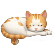 sleeping cat sticker