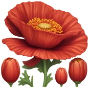 red floer sticker