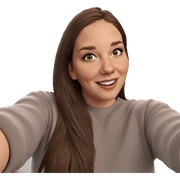 smiling girl with brown hair sticker