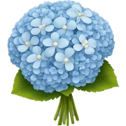 hydrangea flower bouquet with baby’s breath sticker