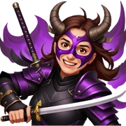 Demon-Horned Warrior sticker