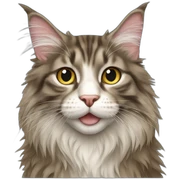 Maine Coon cat sticker