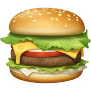 Super cheesy burger sticker