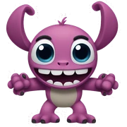 Stitch with four arms sticker