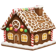 gingerbread house sticker