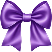 Purple bow sticker