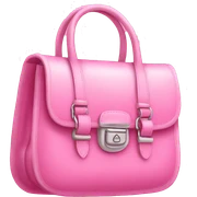 Pink girly bag sticker