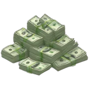 a lot of money sticker