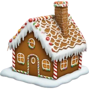 Gingerbread house sticker