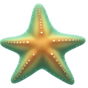alien starfish sticker