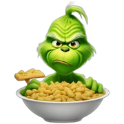 grinch eating sticker
