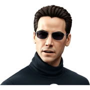 cool dude in sunglasses sticker
