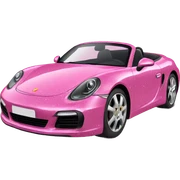 Pink glitter porsh  sticker