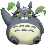 totoro laghing sticker