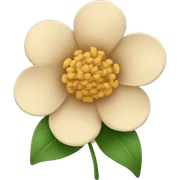 Beige flower sticker