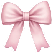 Pale pink bow sticker