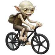 gollum biking sticker