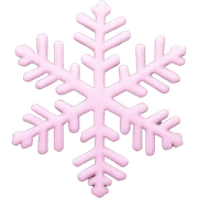 pastel pink snowflake  sticker