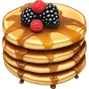 Black Blackberry pancakes  sticker