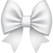 white bow sticker