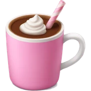 Pink hot chocolate  sticker
