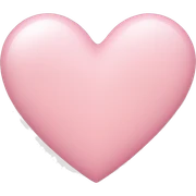 Light pink heart sticker