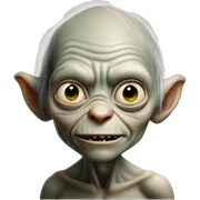 Gollum looking over shoulder  sticker