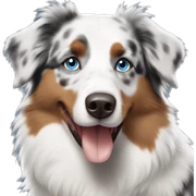 Australian Shepherd blue eyes  sticker