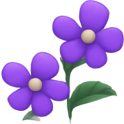 Purple flowers  sticker