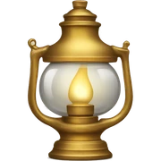 Gold oil lamp sticker