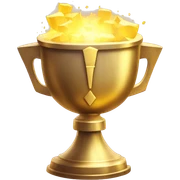 golden holy grail chalice overflowing with magical energy sticker