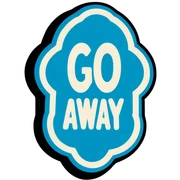 Go away sticker