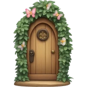 A fairy door sticker