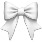 bow white sticker