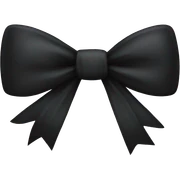 black bow sticker