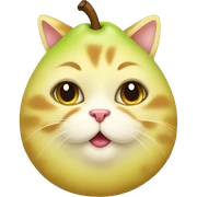pear cat sticker