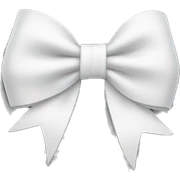 white bow sticker