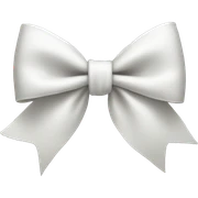 white bow sticker