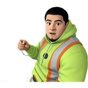 boy in hoodie by vehicle sticker
