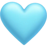 Pastel Blue heart sticker