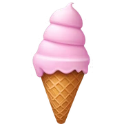 Pastel pink ice cream sticker