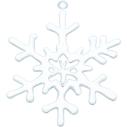 Melting snowflake sticker