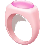 pastel pink ring sticker