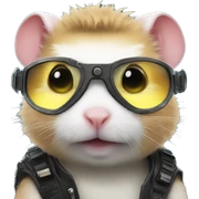 Cyberpunk hamster  sticker