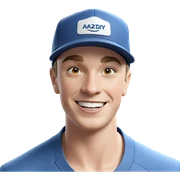 smiling boy in baseball cap sticker