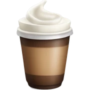 Coffe with milk sticker