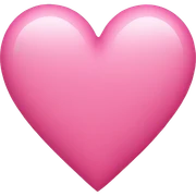 Pink heart sticker