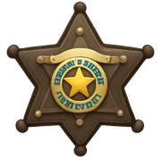 sheriff badge sticker