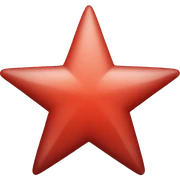Red star sticker